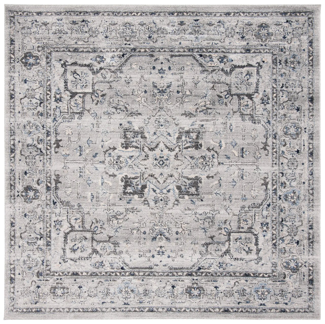 Safavieh Charleston 6'-7" x 6'-7" Rug in Grey / Dark Grey