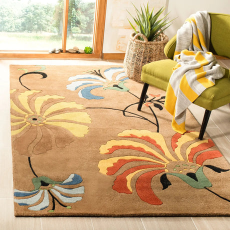 Safavieh Soho 3'-6" x 5'-6" Rug in Brown / Multi