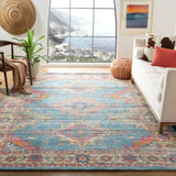 Safavieh Saffron 8'-0" x 10'-0" Rug in Rust / Blue