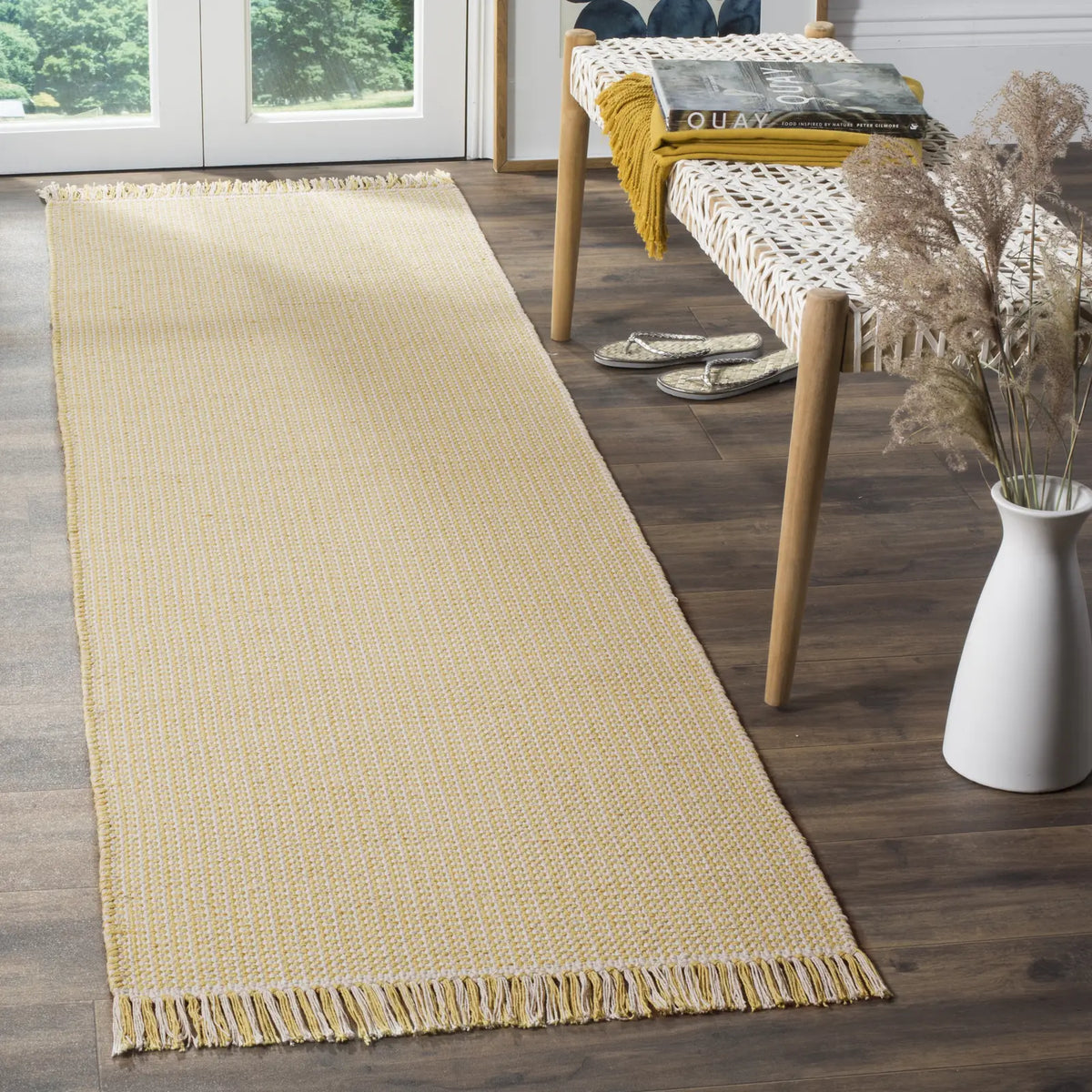 Safavieh Montauk 2'-3" x 10'-0" Rug in Ivory / Yellow