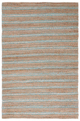 Safavieh Natural Fiber 4'-0" x 6'-0" Rug in Teal / Natural