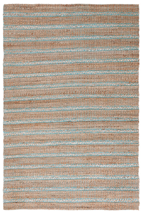 Safavieh Natural Fiber 4'-0" x 6'-0" Rug in Teal / Natural