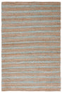 Safavieh Natural Fiber 4'-0" x 6'-0" Rug in Teal / Natural