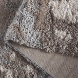 Safavieh Horizon Shag 800 5'-3" x 7'-7" Rug in Taupe / Blue