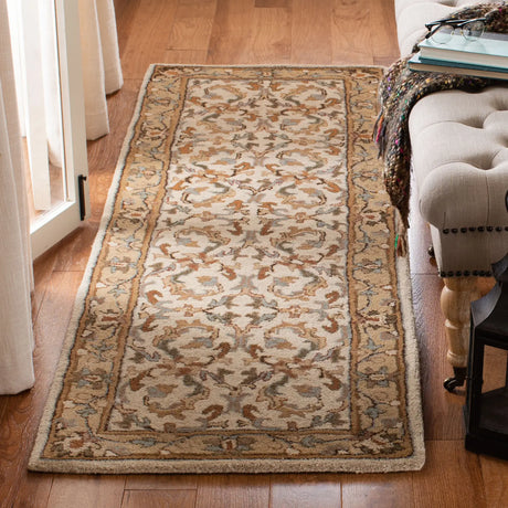 Safavieh Heritage 2'-3" x 12'-0" Rug in Beige / Gold