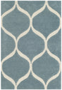 Safavieh Cambridge 2'-0" x 3'-0" Rug in Light Blue / Ivory