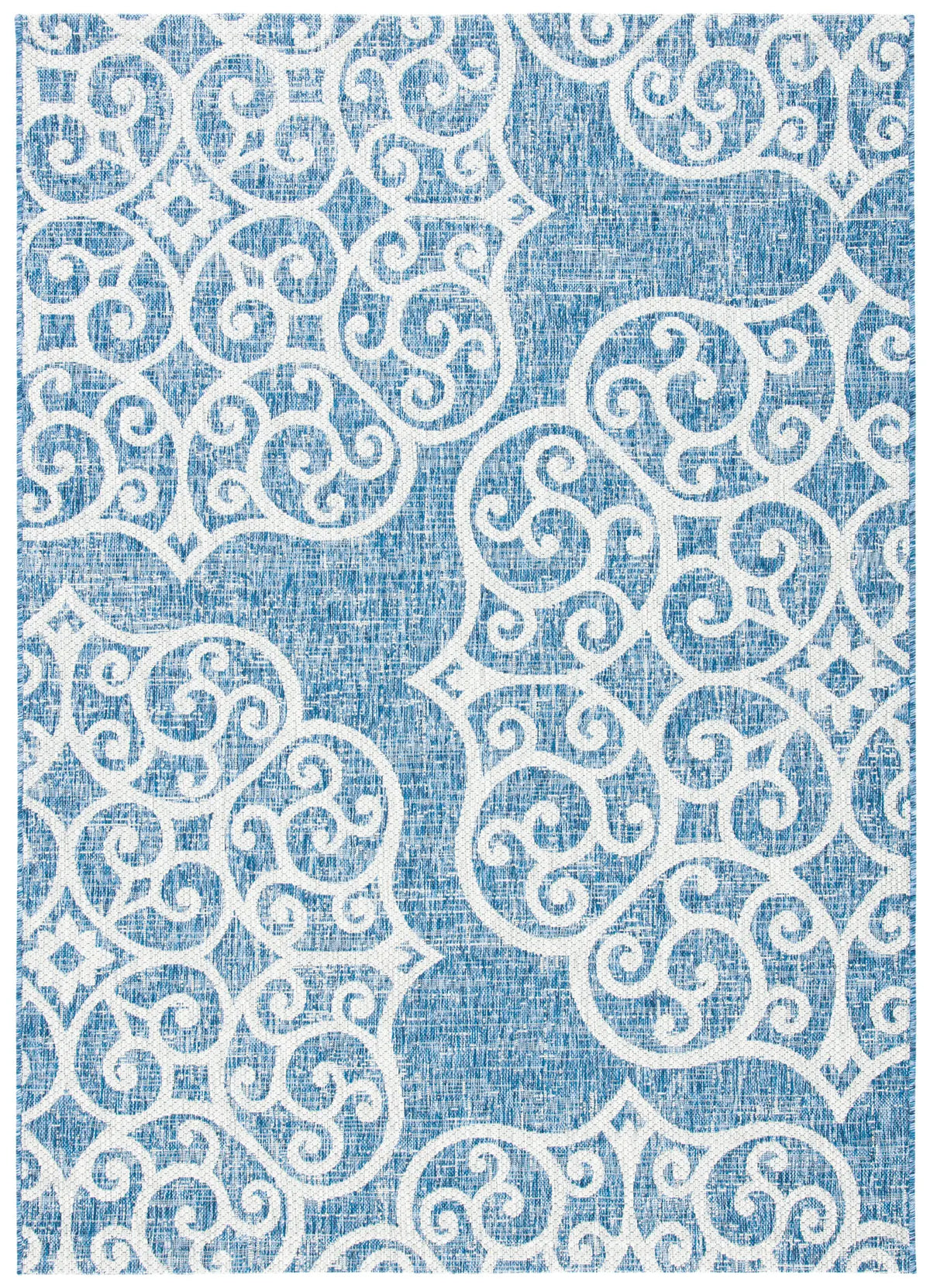 Safavieh Courtyard 4'-5" x 6'-5" Rug in Navy / Grey