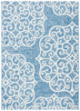 Safavieh Courtyard 4'-5" x 6'-5" Rug in Navy / Grey