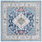 Safavieh Madison 6'-7" x 6'-7" Rug in Light Blue / Ivory
