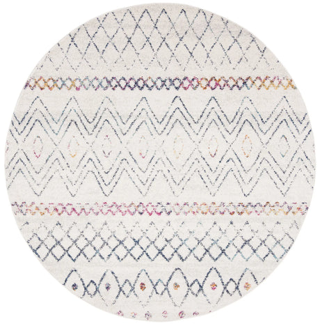 Safavieh Madison 700 5'-3" x 5'-3" Rug in Ivory / Dark Blue