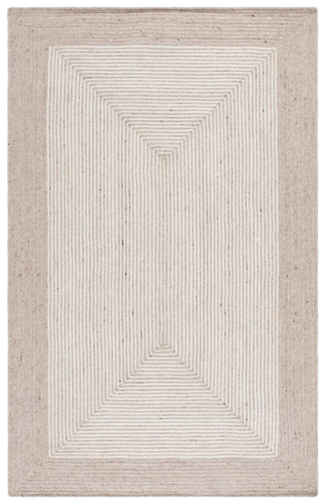Safavieh Braided 4'-0" x 6'-0" Rug in Beige / Ivory