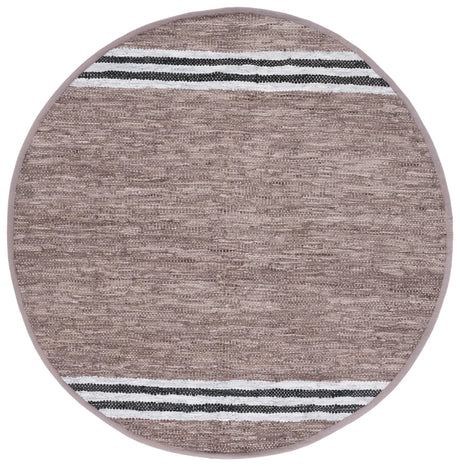 Safavieh Vintage Leather 7'-0" x 7'-0" Rug in Grey / Ivory