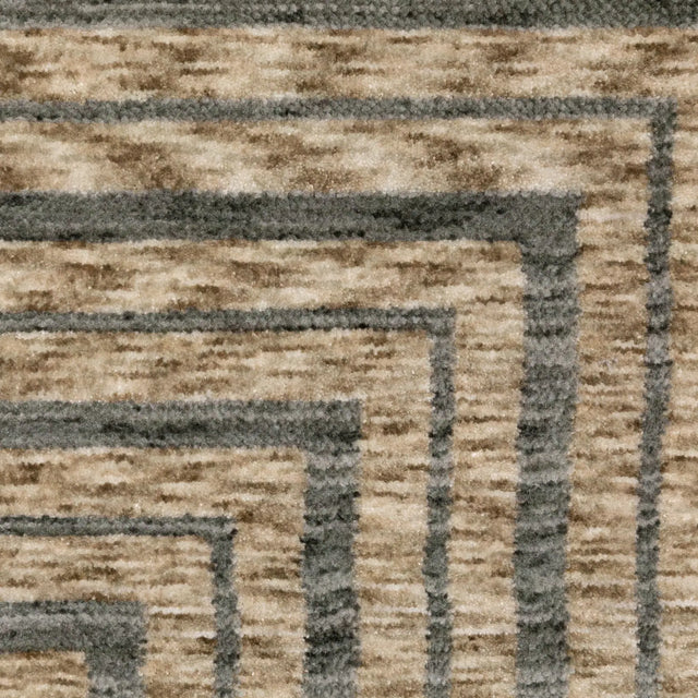 Oriental Weavers Sphinx ECHO ECH01 Beige Geometric Rugs - room scene 2