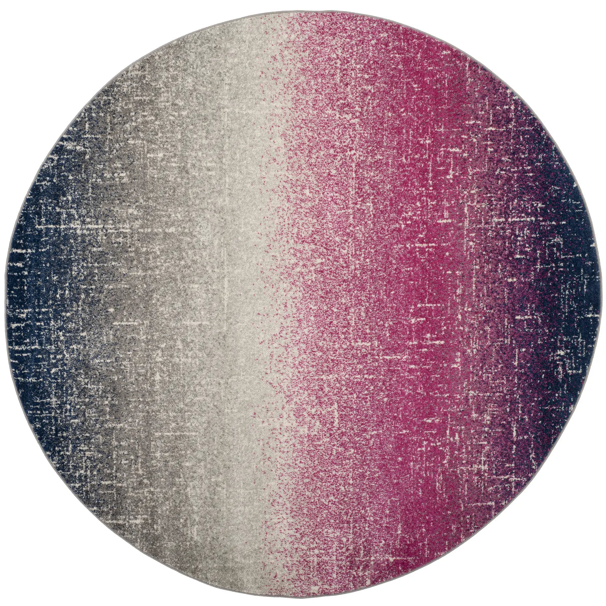 Safavieh Madison 6'-7" x 6'-7" Rug in Fuchsia / Navy