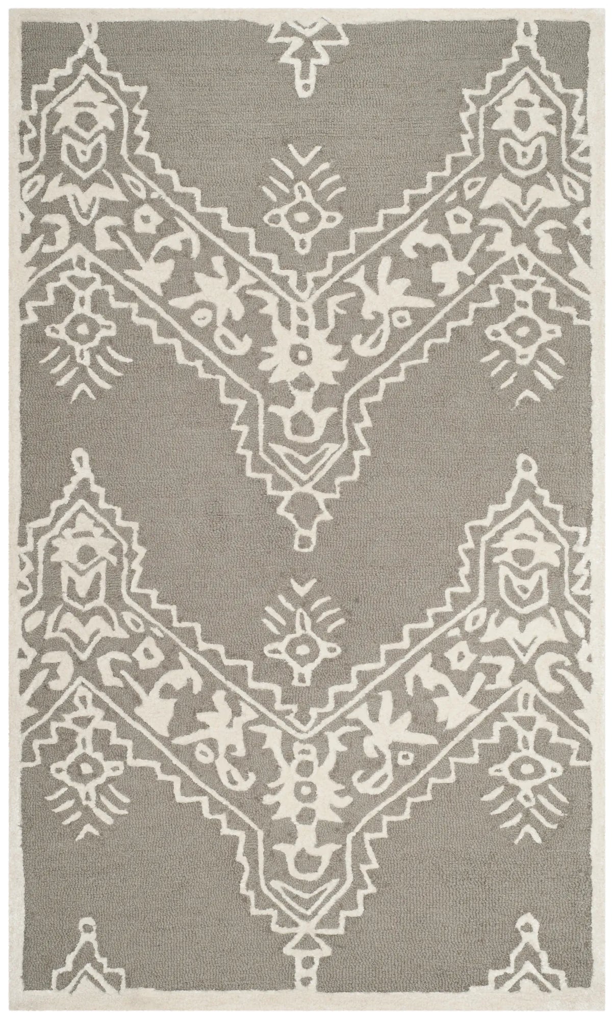 Safavieh Manchester 3'-0" x 5'-0" Rug in Grey / Ivory
