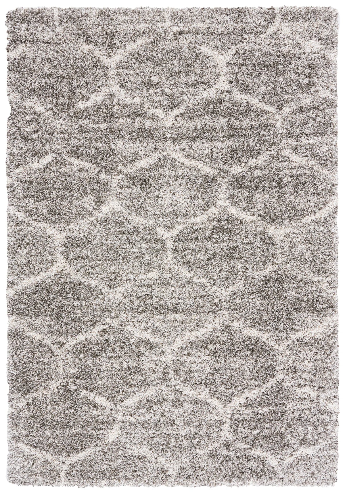 Safavieh Hudson Shag 4'-0" x 6'-0" Rug in Grey / Ivory