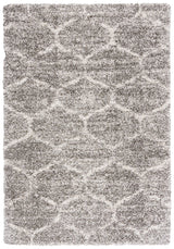 Safavieh Hudson Shag 4'-0" x 6'-0" Rug in Grey / Ivory