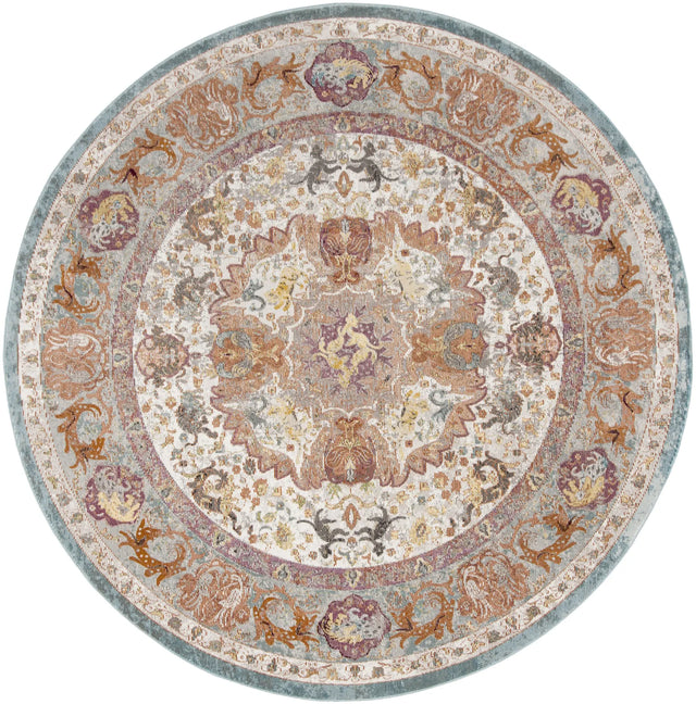 Safavieh Aria 6'-5" x 6'-5" Rug in Beige / Orange