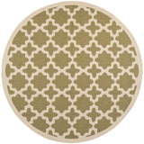 Safavieh Courtyard 7'-10" x 7'-10" Rug in Green / Beige