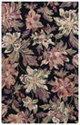 Safavieh Blossom 4'-0" x 6'-0" Rug in Black / Plum