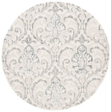 Safavieh Micro-Loop 5'-0" x 5'-0" Rug in Ivory / Grey