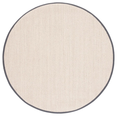 Safavieh Natural Fiber 6'-0" x 6'-0" Rug in Marble / Dark Grey