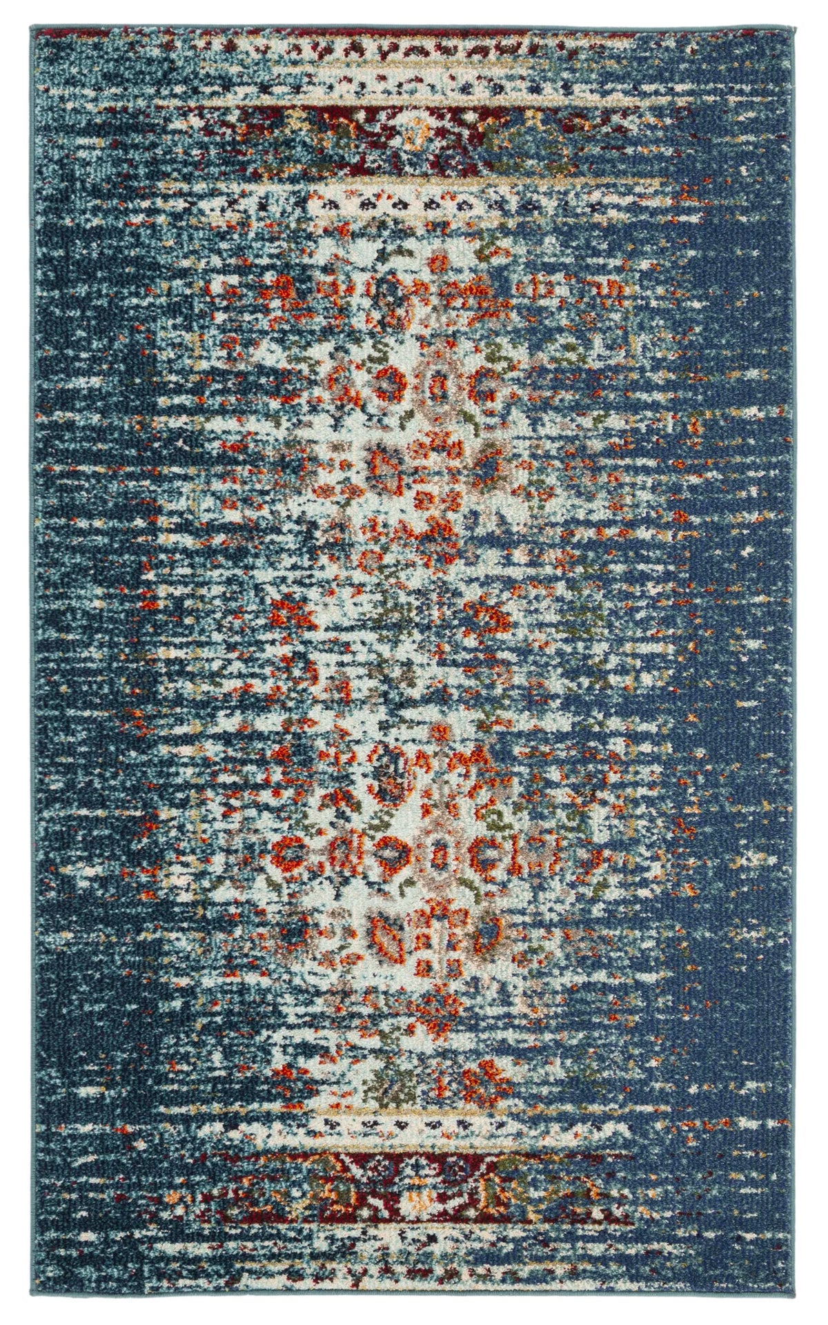 Safavieh Monaco 3'-0" x 5'-0" Rug in Blue / Ivory