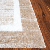 Safavieh Tahoe Shag 4'-0" x 6'-0" Rug in Gold / Ivory