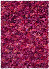 Safavieh Rio Shag 4'-0" x 6'-0" Rug in Fuchsia / Multi