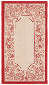 Safavieh Courtyard 2'-0" x 3'-7" Rug in Natural / Red
