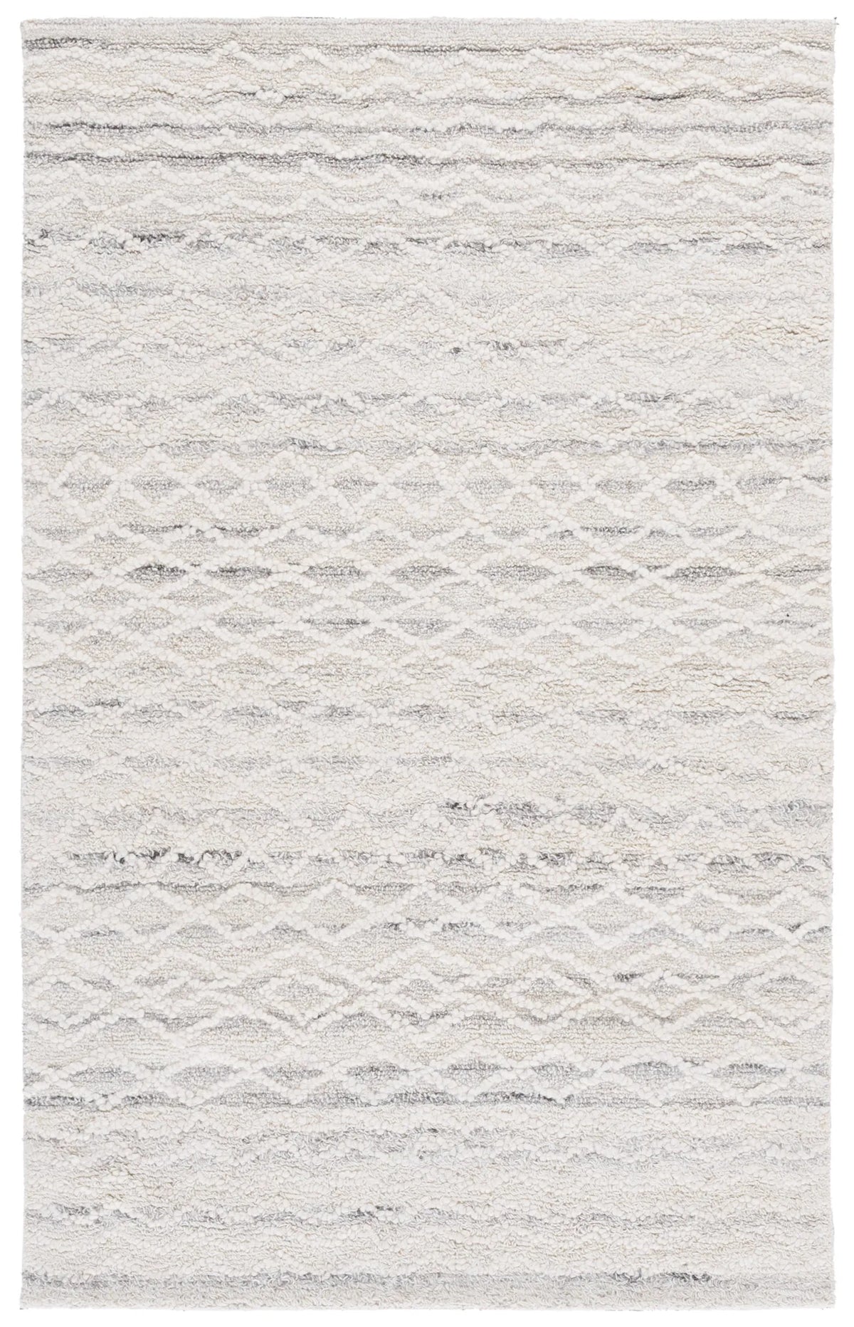 Safavieh Ebony 3'-0" x 5'-0" Rug in Light Grey / Ivory