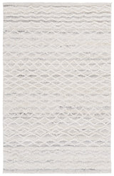 Safavieh Ebony 3'-0" x 5'-0" Rug in Light Grey / Ivory