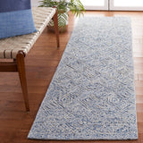 Safavieh Textual 2'-3" x 9'-0" Rug in Blue / Ivory