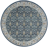 Safavieh Madison 6'-7" x 6'-7" Rug in Navy / Creme