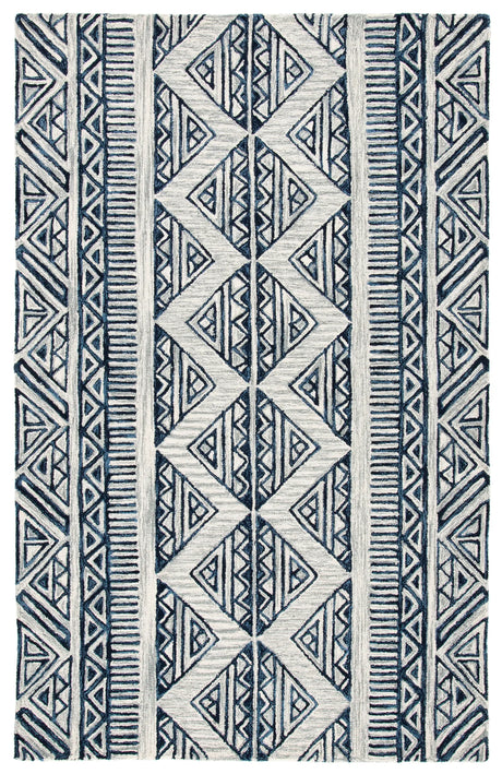 Safavieh Metro 4'-0" x 6'-0" Rug in Blue / Ivory