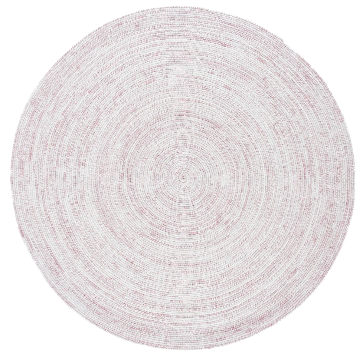 Safavieh Braided 5'-0" x 5'-0" Rug in Ivory / Pink