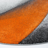 Safavieh Hollywood 6'-7" x 6'-7" Rug in Grey / Orange