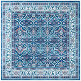 Safavieh Brentwood 6'-7" x 6'-7" Rug in Navy / Red