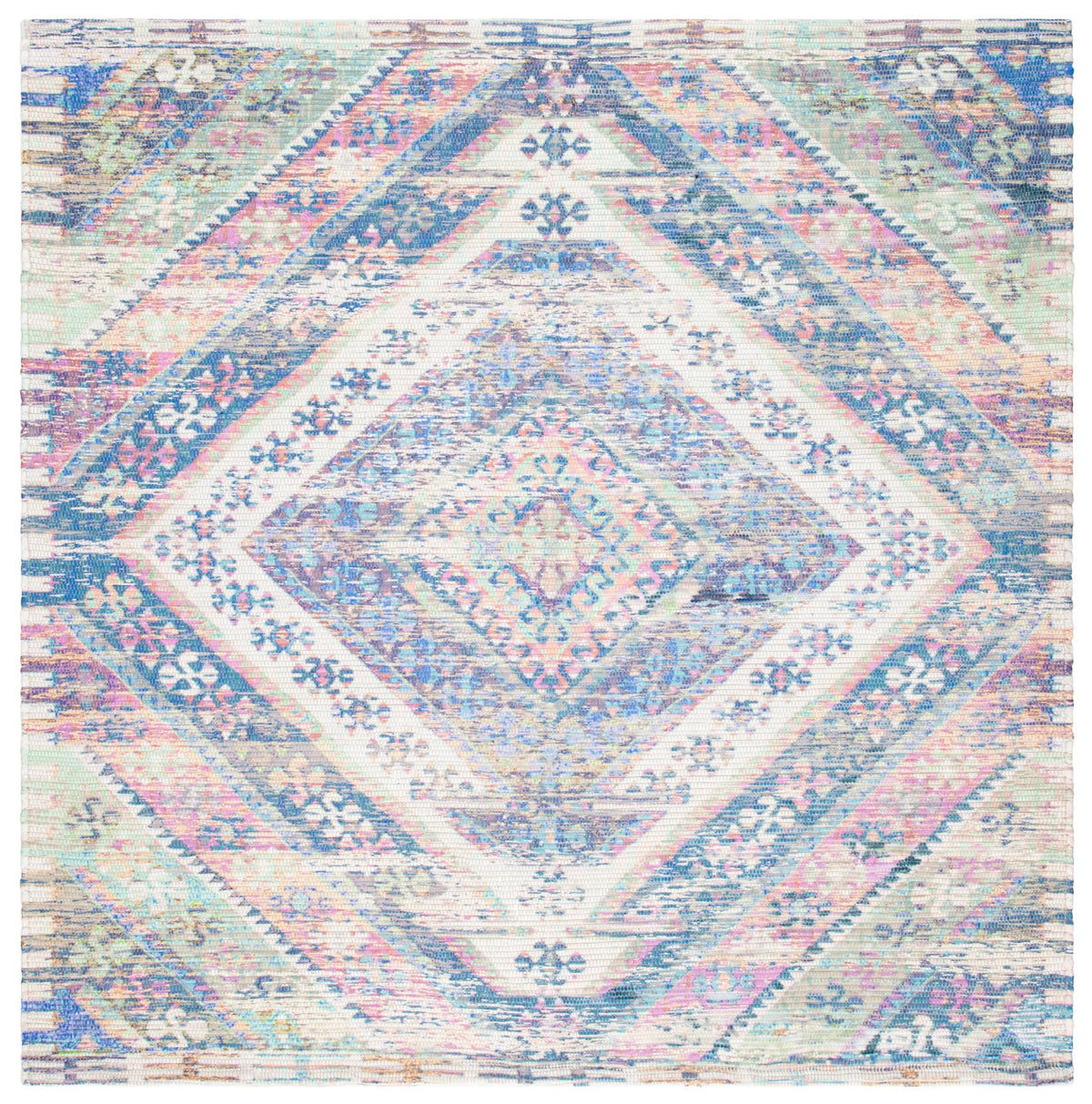 Safavieh Saffron 6'-0" x 6'-0" Rug in Royal Blue / Fuchsia