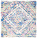 Safavieh Saffron 6'-0" x 6'-0" Rug in Royal Blue / Fuchsia