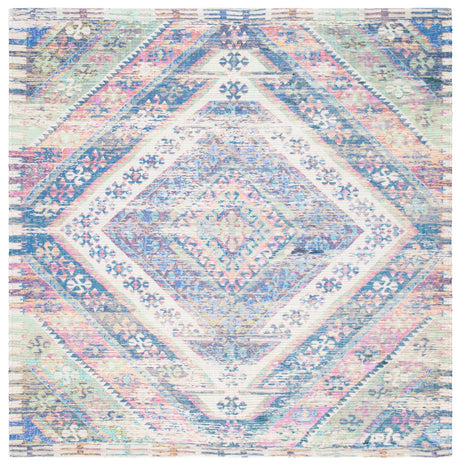 Safavieh Saffron 6'-0" x 6'-0" Rug in Royal Blue / Fuchsia