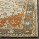 Safavieh Heritage 4'-0" x 6'-0" Rug in Light Blue / Rust