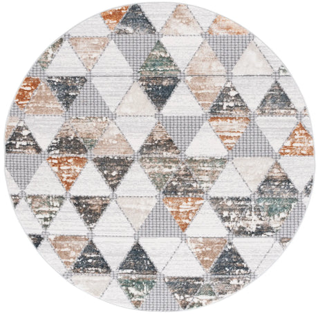 Safavieh Alenia 100 6'-7" x 6'-7" Rug in Grey / Beige