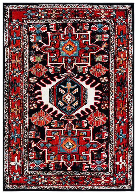 Safavieh Vintage Hamadan 4'-0" x 6'-0" Rug in Red / Black