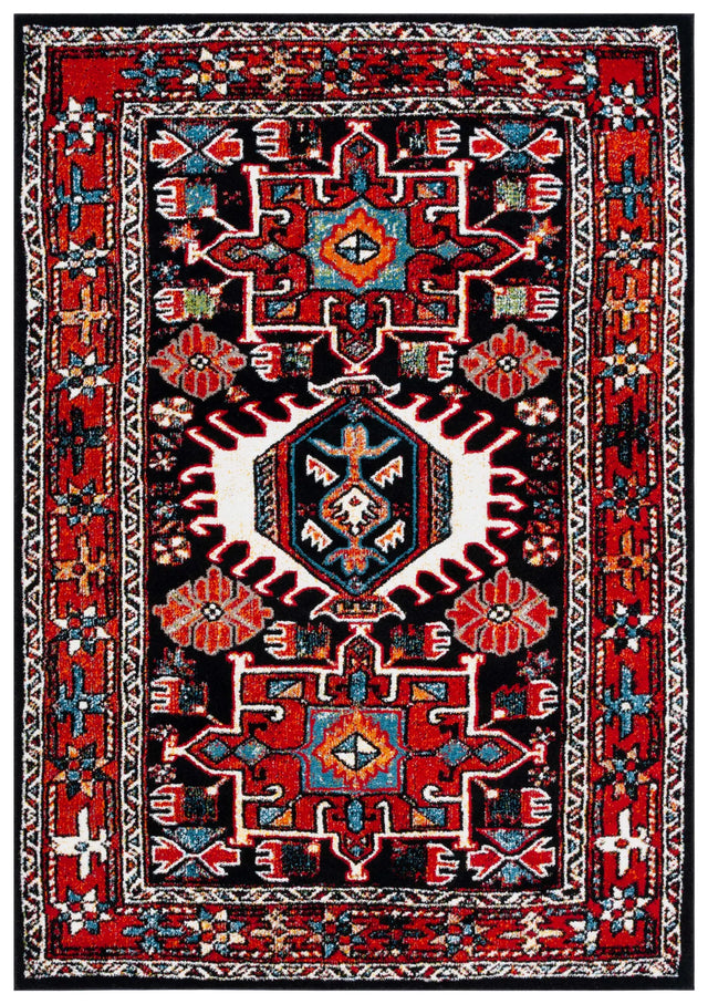 Safavieh Vintage Hamadan 4'-0" x 6'-0" Rug in Red / Black
