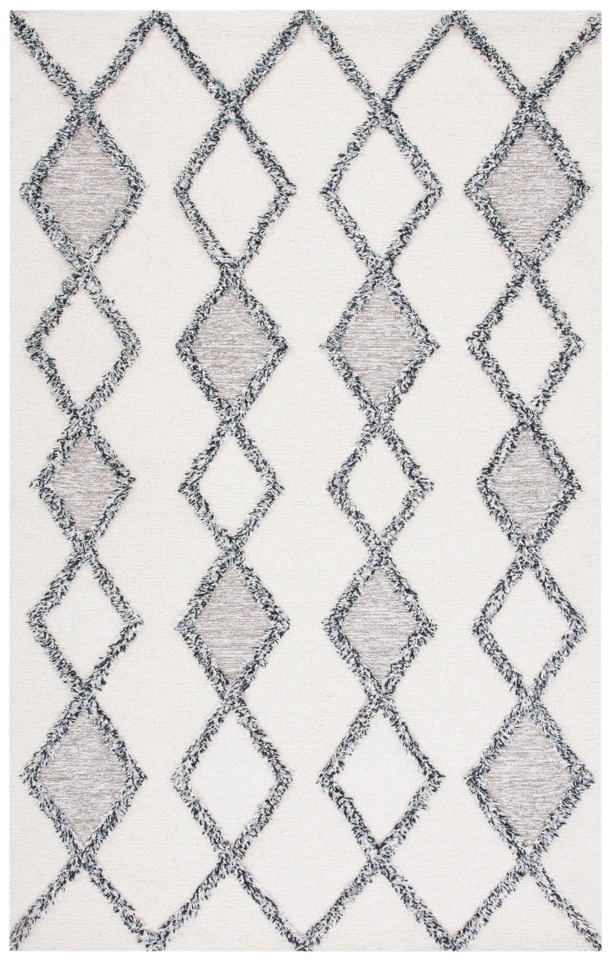 Safavieh Casablanca 4'-0" x 6'-0" Rug in Ivory / Black