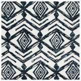 Safavieh Metro 6'-0" x 6'-0" Rug in Black / Ivory