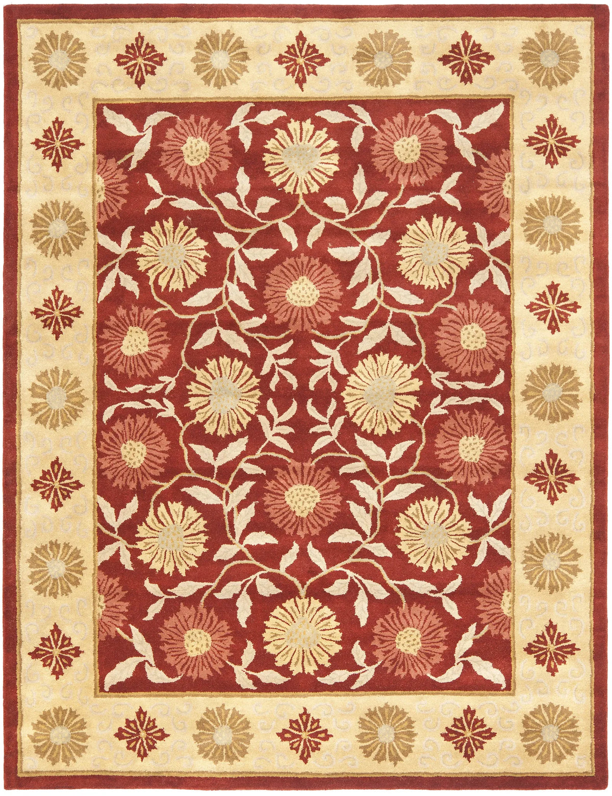 Safavieh Heritage 9'-6" x 13'-6" Rug in Red / Beige