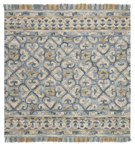 Safavieh Blossom 6'-0" x 6'-0" Rug in Light Beige / Blue