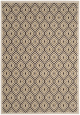 Safavieh Veranda 4'-0" x 5'-7" Rug in Cream / Chocolate